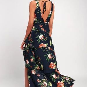 Brand New - Lulu's Floral Maxi Dress